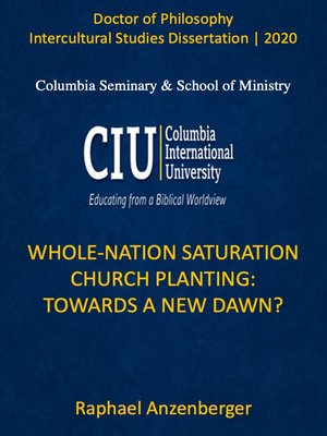 cover image of Whole-Nation Saturation Church Planting: Towards a New Dawn?